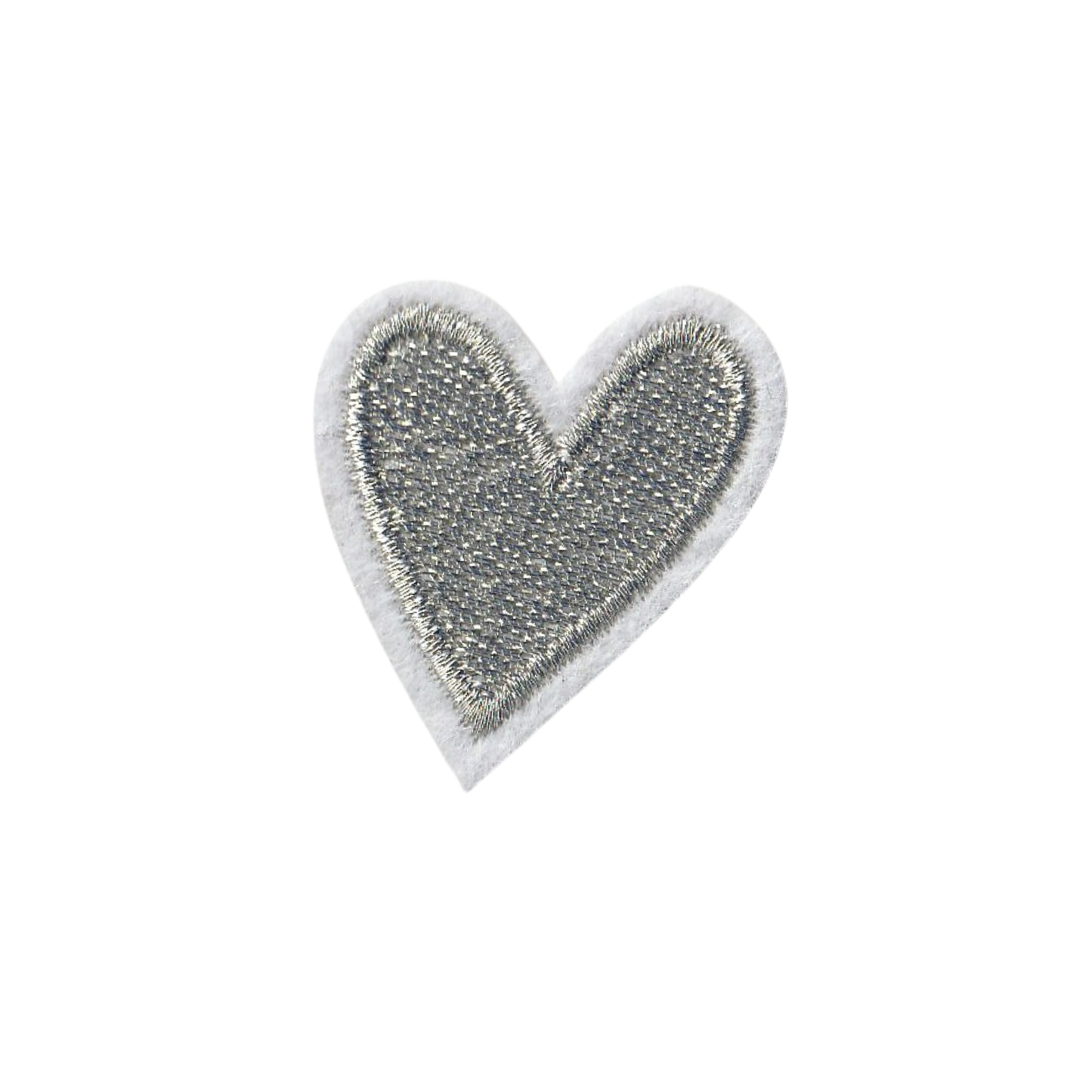 Silver Heart Patch