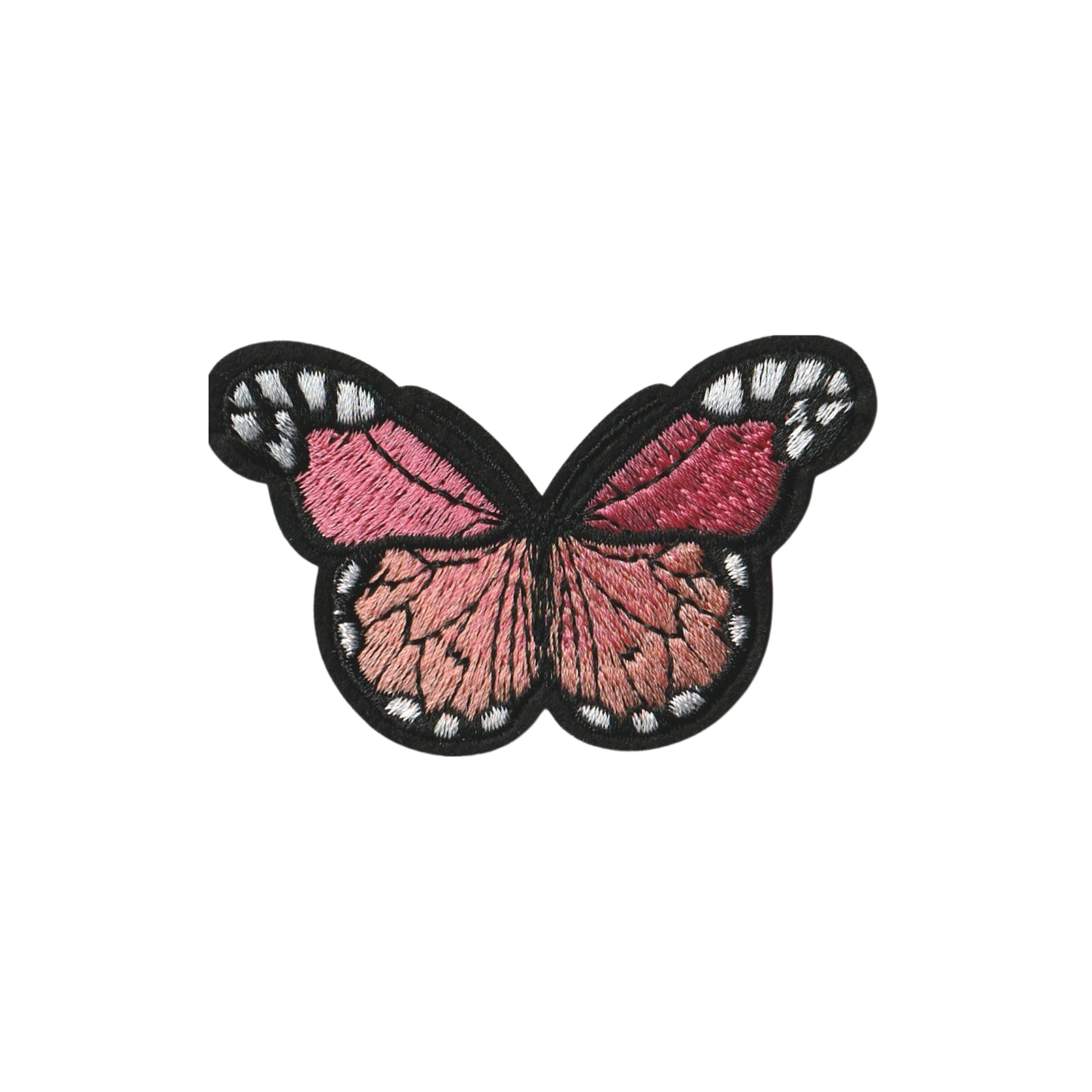 Small Pink and White Butterfly Patch