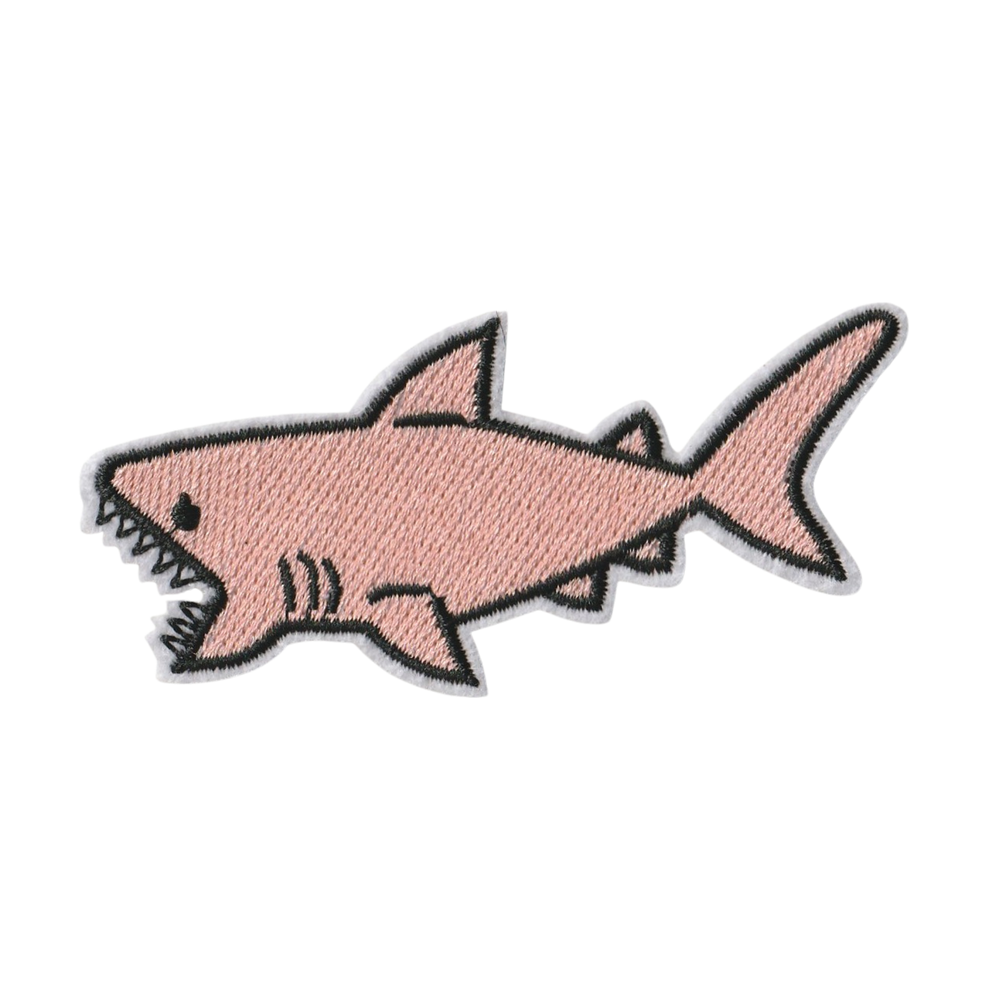 Small Pink Shark Patch