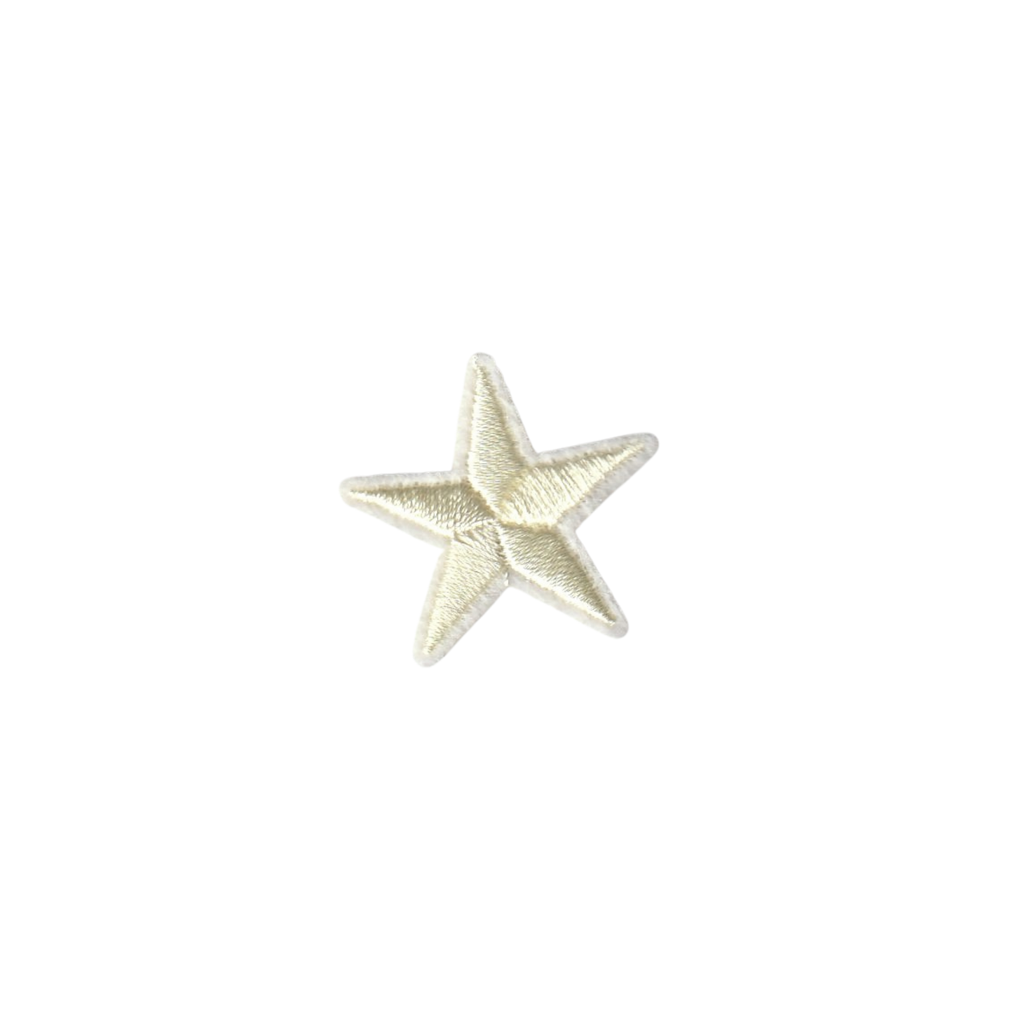 Small White Star Patch