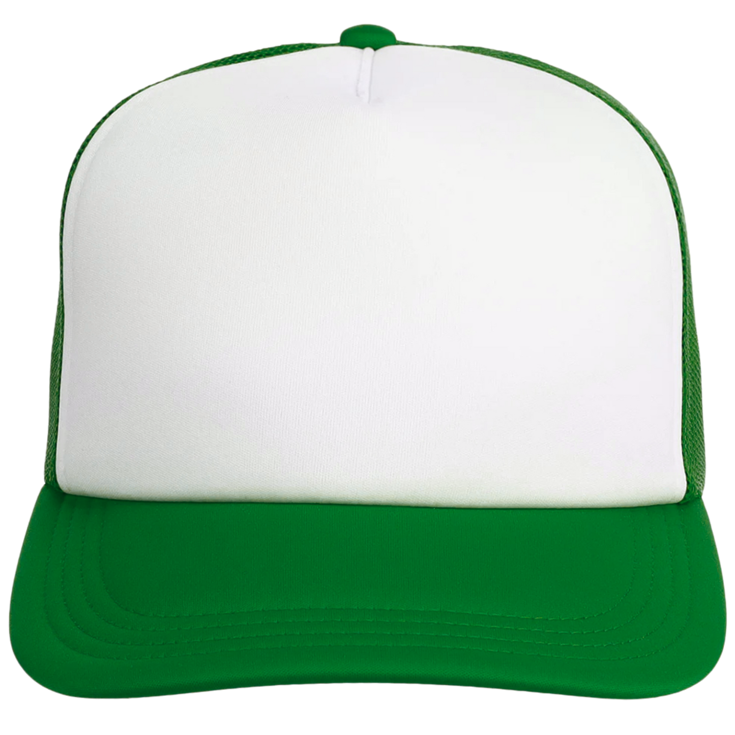 Custom Trucker Hat, Green and White