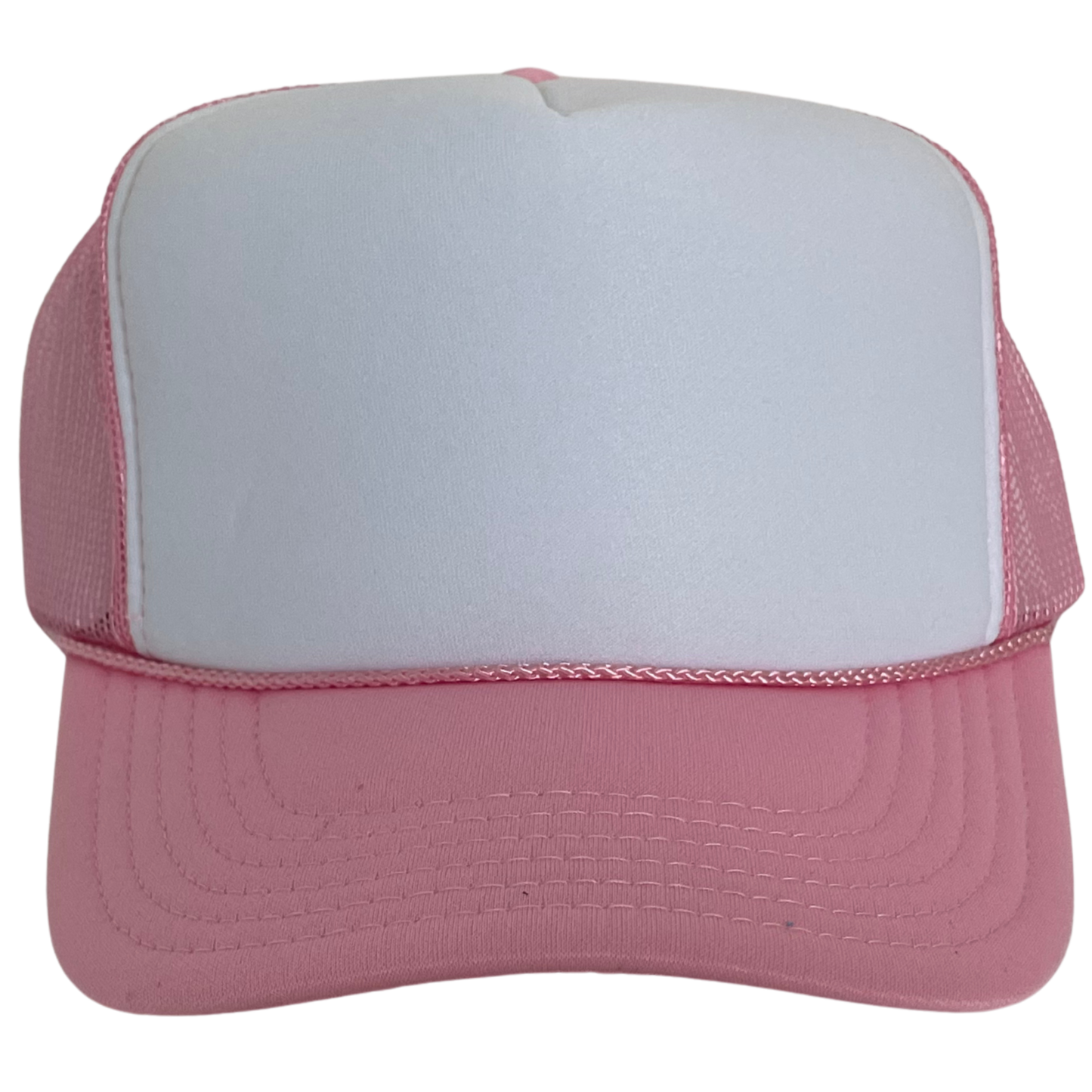 Custom Trucker Hat, Pink and White