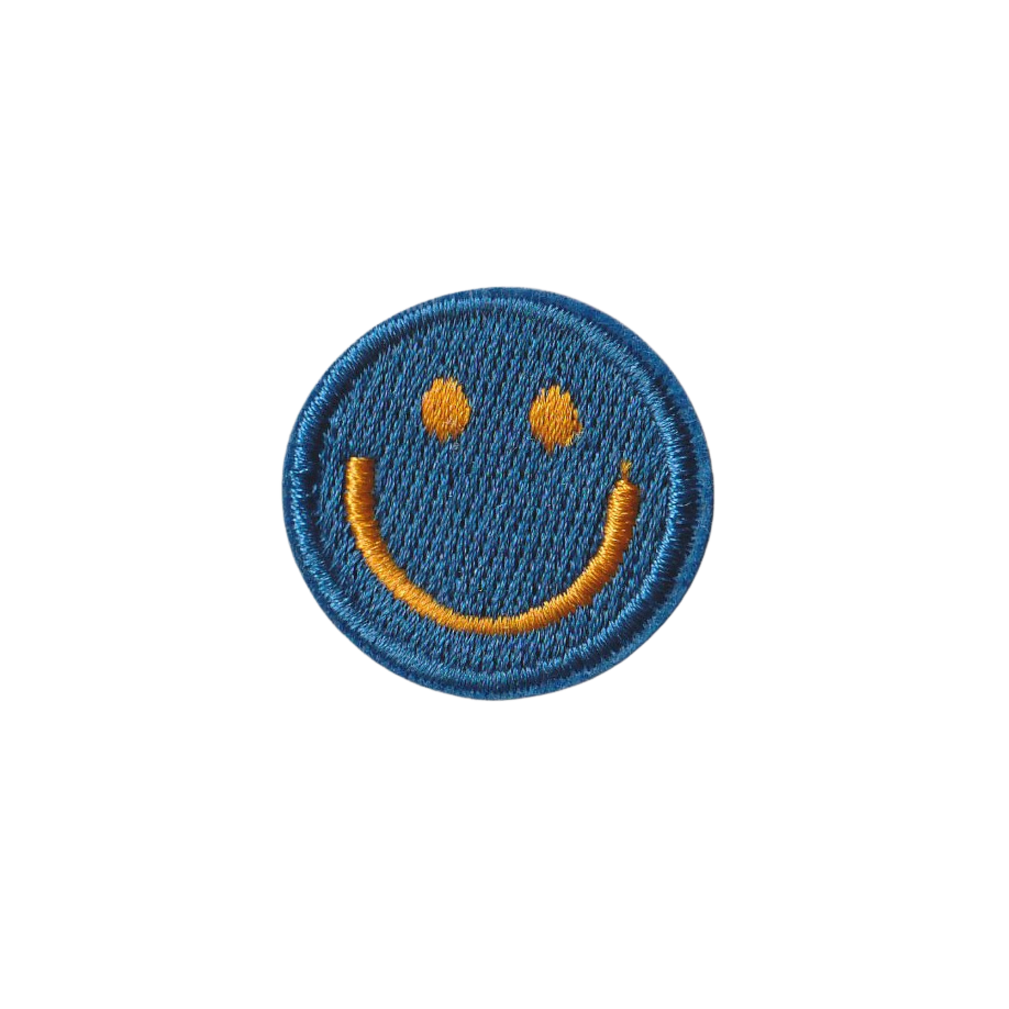 Blue Smiley Face Patch