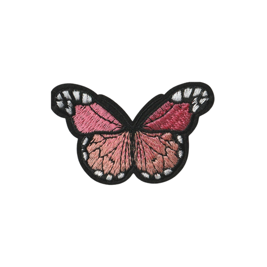 Small Pink and White Butterfly Patch