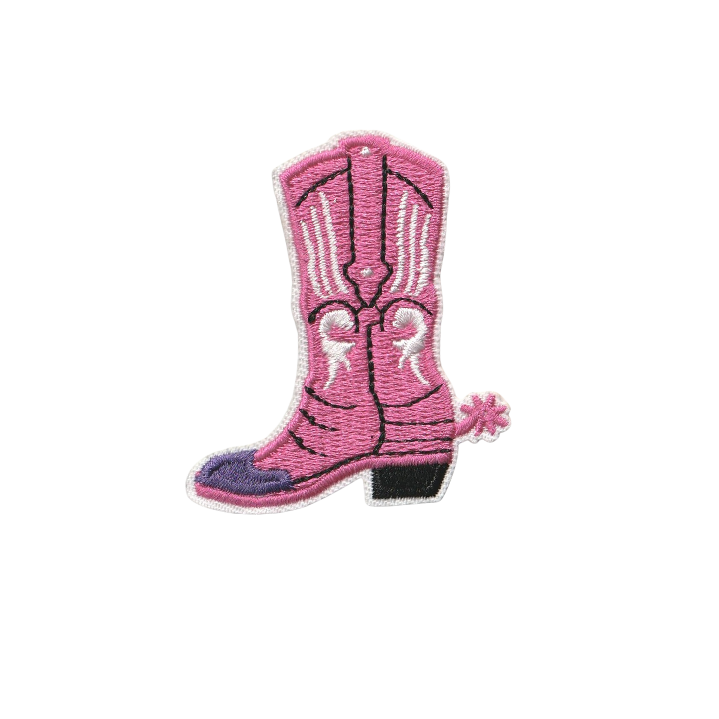 Pink Cowboy Boot Patch