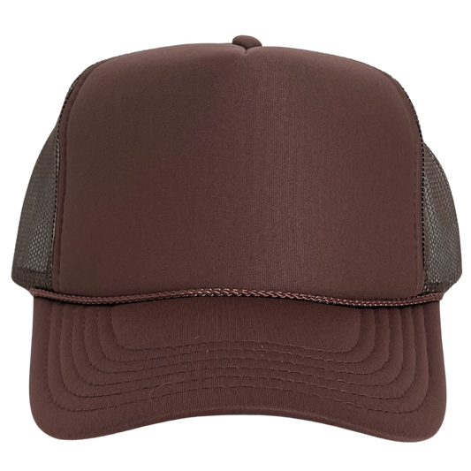 Custom Trucker Hat, Brown