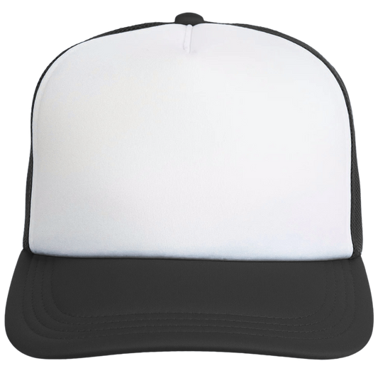 Custom Trucker Hat, Black and White