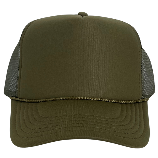 Custom Trucker Hat, Army Green